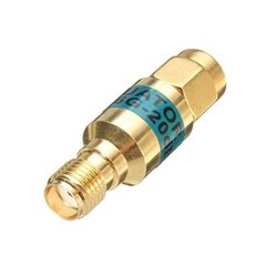 2pcs Gold sma-jk attenuator DC-6GHz 2W SMA rf attenuator 10db for sale