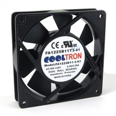 AC100-125V AC FA1225B11T3-61 Cooltron Axial Fan 120x25mm Low Speed 0.09A