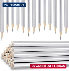 Gersoniel 24 Pack Silver Welders Pencil Metallic Marking Pencil for Welders Cons