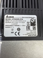 Delta VFD022EL21A AC Drives, 3Hp, 230V Single Phase Input