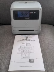 Pyramid Time Systems 4000 Time Clock Auto Totaling UNLOCKED NO KEY