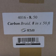 8 Inch Wide By 50 Ft 6k Carbon Braid By ST&G