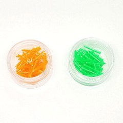 40 Pcs/Pack Dental Plastic Adaptive Wedges Green Consumables Wedges