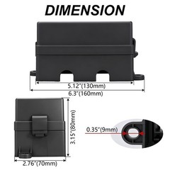 12V Fuse Relay Box with 4 Relays & 12 ATC/ATO Blade Fuses for Cars, Trucks, Boat