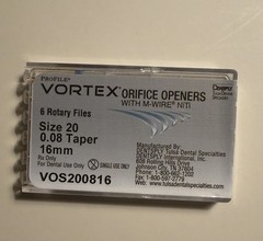 Endodontic Vortex Orifice Opener by Dentsply Sirona (6/pk) Size 20 0.08 16 Mm