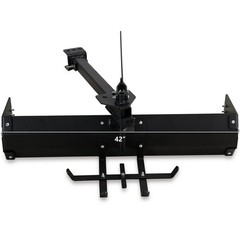 42 in Trailer Box Scraper Tow Behind Box Scraper Lawn Tractor for ATV UTV, Black