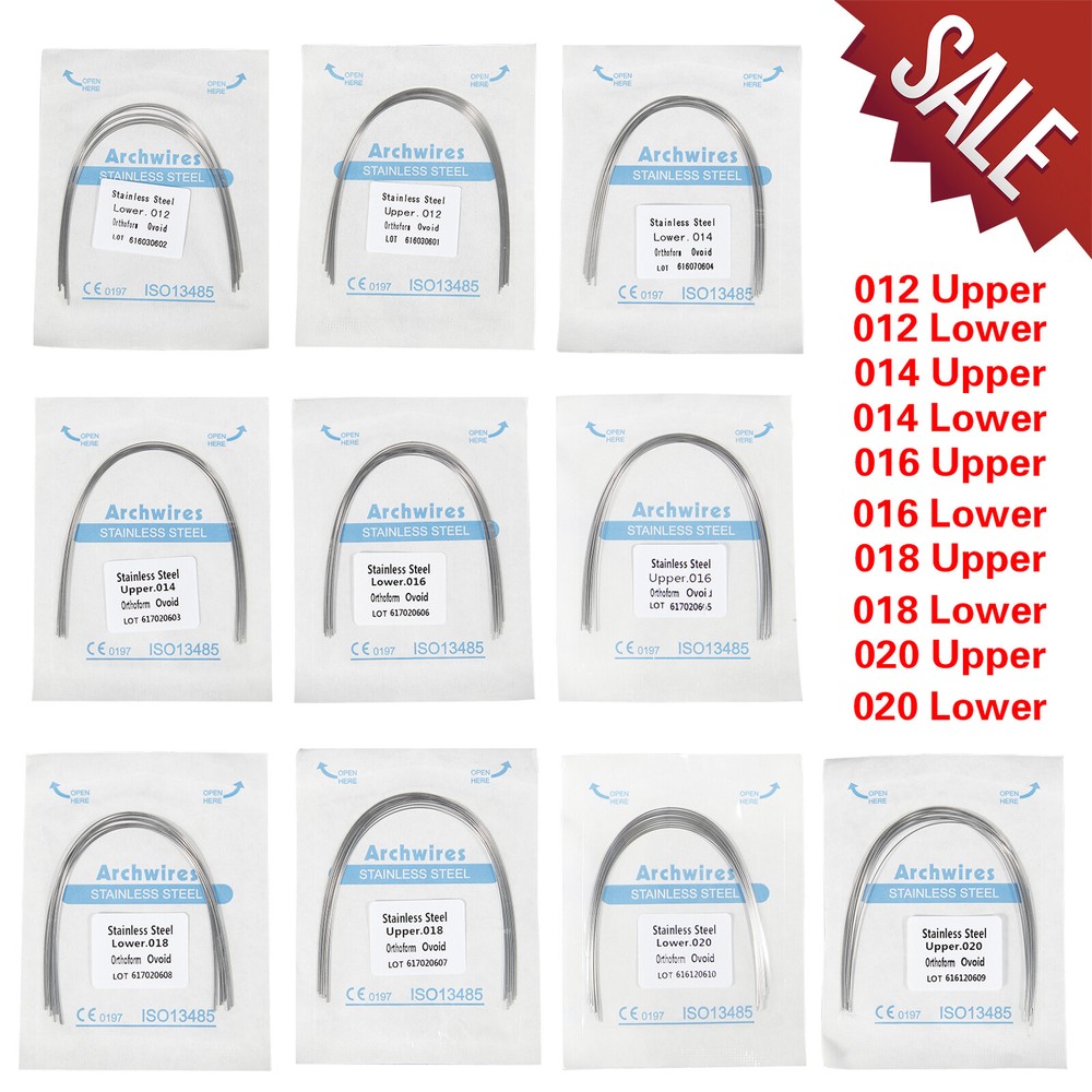 Dental Orthodontic Arch Wire Stainless Steel Round Use For Bracket Braces CE FDA