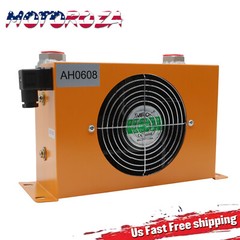 AH0608T-CA Hydraulic Air Cooler Air-cooled Oil Radiator DC12V 1.8KW 60L/min
