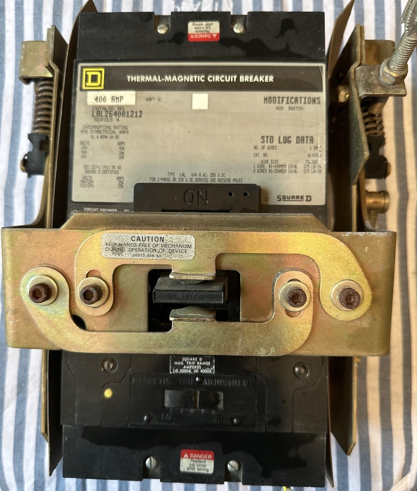 Square D Thermal-Magnetic Circuit Breaker 400 AMP LAL264001212