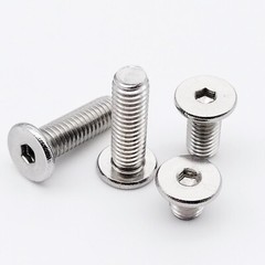 10/25/50X Steel Hex Socket Ultra Thin, Super Slim Flat Head Screw