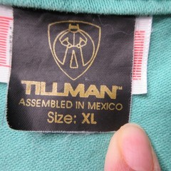 Tillman Flame Resistant Welding Jacket Men’s XL Teal Green Snap Workwear