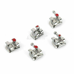 AZDENT Dental Orthodontic Metal Brackets Braces Mini Roth Slot.022 Hooks 3-4-5