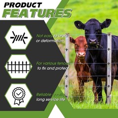 Rust-Resistant Electric Fence Insulators – 200 Pcs for Safe Animal Control