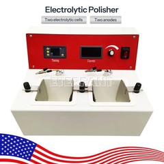 Dental Lab Electrolytic Polish Machine with Two electrolytic Cells 110V 250W