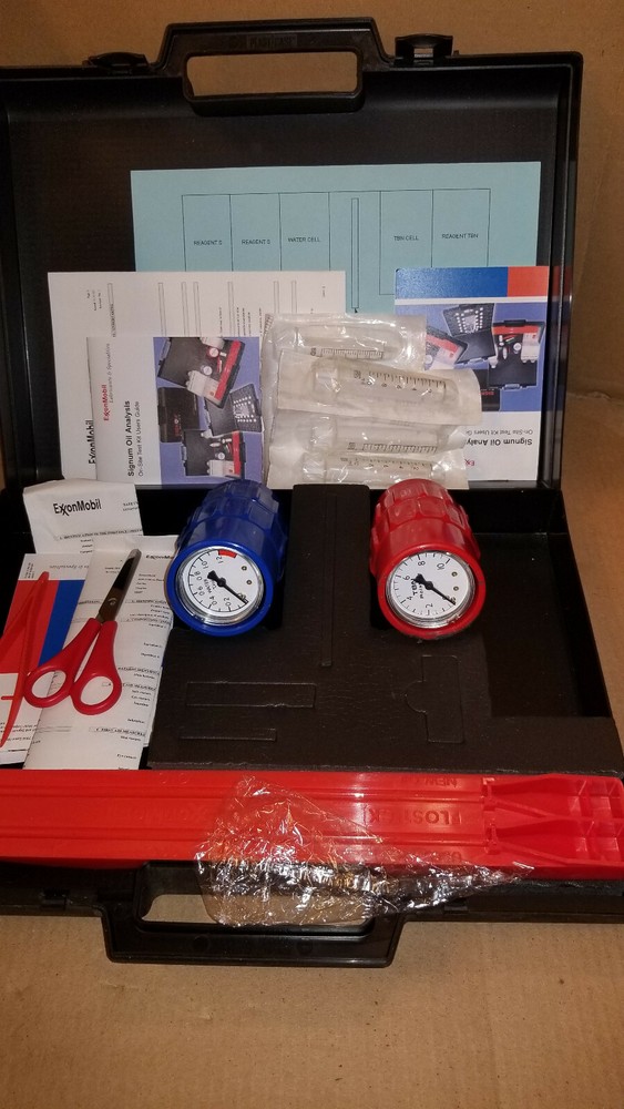 Signum Oil Analysis Exxon Mobil Lubricants & Specialties On-Site Testing Kit