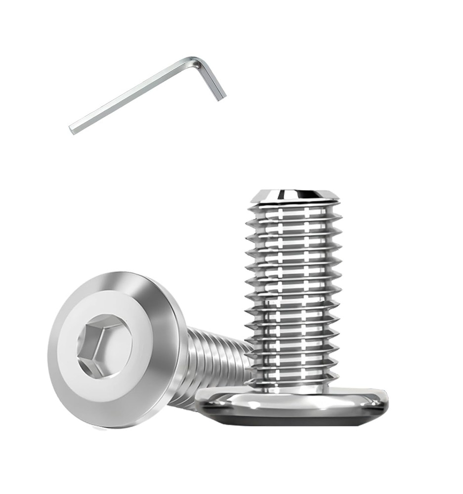 1/4-20×1/2 Flat Head Hex Socket Cap Screws Bolts,304 Stainless Steel Fully Threa