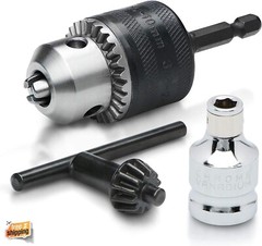 Convertidor Adaptador Guia De Mandril Para Taladro 3/8 Vastago Hexagonal A 1/4