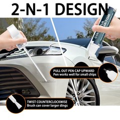1D6 Silver Sky Metallic Touch Up Paint for Toyota, Car Paint Pen Scratch Repa…