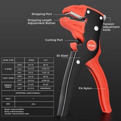 KAIWEETS Automatic Wire Stripper and Cutter 2 in 1 Wire Stripper Tool