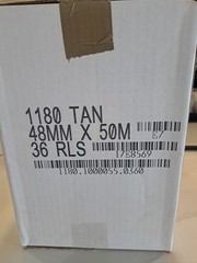 36 Rls Carton Box Sealing Packing Packaging Tape Tan 48mm x 50m Made Usa