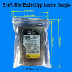 Anti Static Bags,Esd Bags,100Pcs Mixed Sizes Antistatic Resealable Bag for 3.5 H