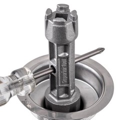 Superior Tool 06020 Dual-Ended Tub Drain Wrench Fits 3/8 or 1/2 in. Ratchet