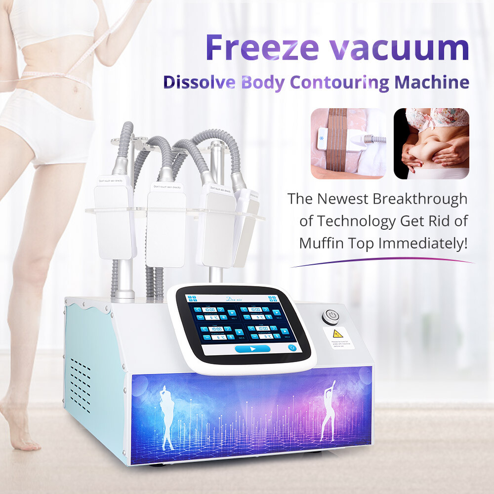 myChway Cold Freezing Beauty Machine 4Pads for Body Silhouette Enhancement Salon