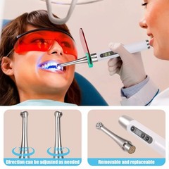 Dental Wireless Curing Light 1 Second Cure Lamp 2500mw/cm2 385nm-515nm ILED Type