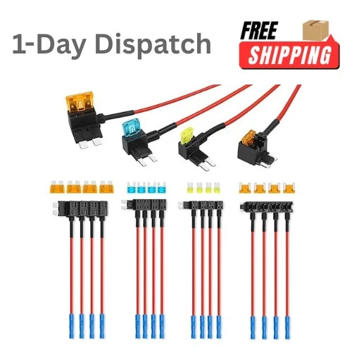 16 Pack Add a Circuit Fuse Tap Kit Ato Atc Atm Micro2 Low Profile Mini 12v