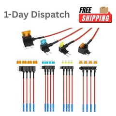 16 Pack Add a Circuit Fuse Tap Kit Ato Atc Atm Micro2 Low Profile Mini 12v