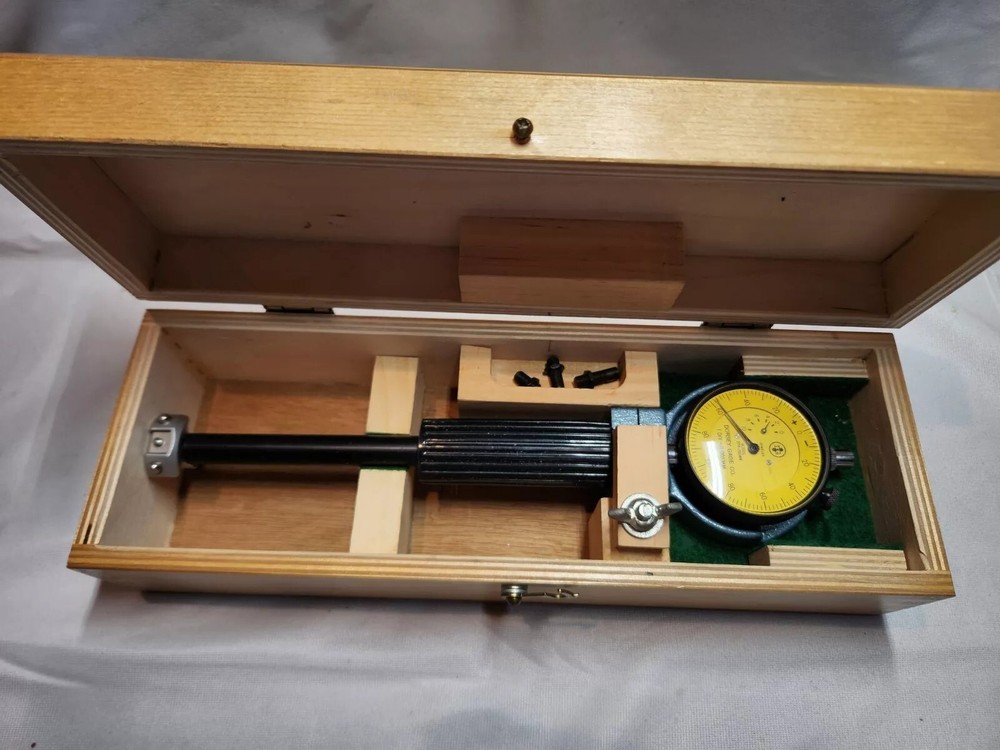 Dorsey Dial Bore Gauge 1.5 – 3″ Wooden Box Model 2100-002MM Metric Indicator