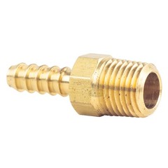 Brass Hose Barbs 1/4″ Male NPT for 1/4″ ID Hoses Barbed Fitting Air Fuel 2 Pack