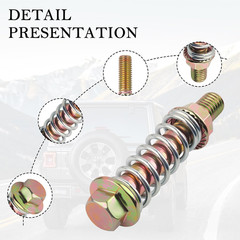 Car Exhaust Manifold Bolts Kit, M10x1.5 Steel Bolts and Nuts for Most Vehicles