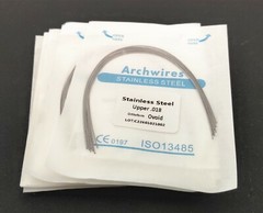 Dental Orthodontic Treatment Stainless Steel Arch Wires Round Ovoid Form