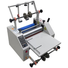 13″ 330mm 110V Laminator with 2 Knives Steel Roller Hot Cold Laminating Machine