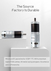42GP-775 Planetary Gear Brushed Motor DC 12V 24V High Torque Forward And Reverse