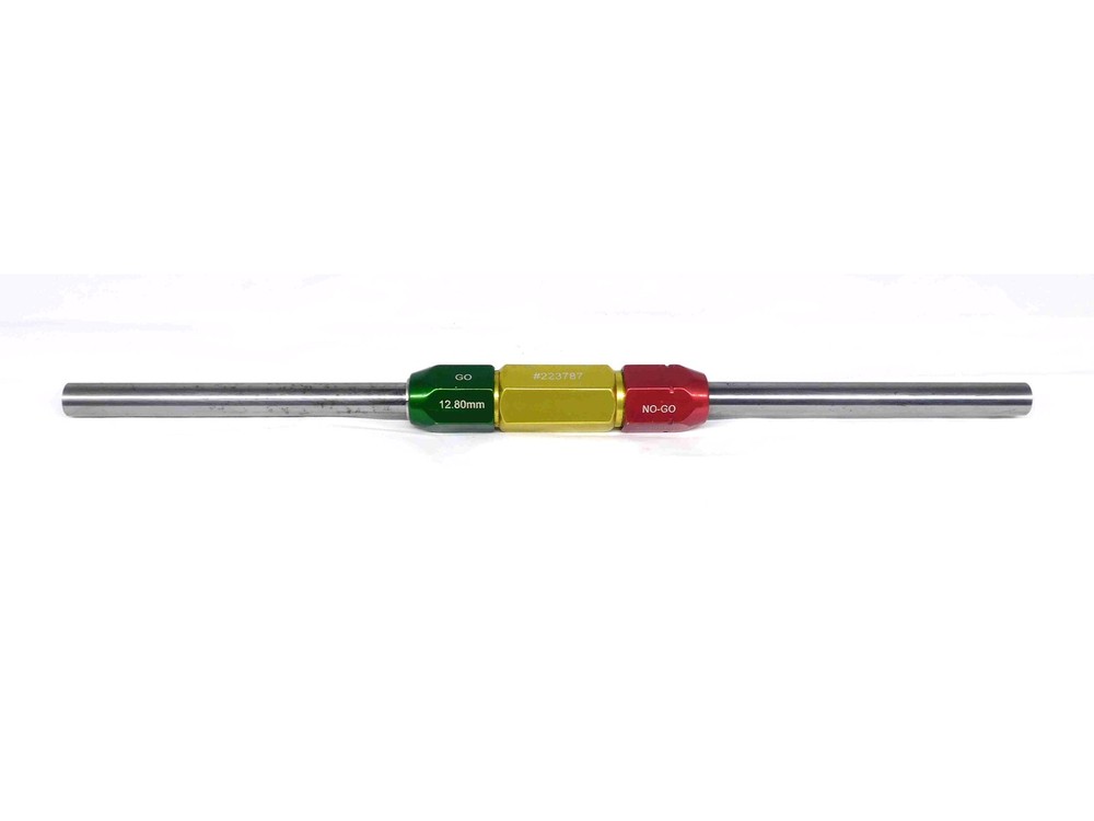 12.800 & 13.200 CL X mm PIN PLUG GAGE GO NO GO 13.000 -.200 13 .5039 12.80 13.20