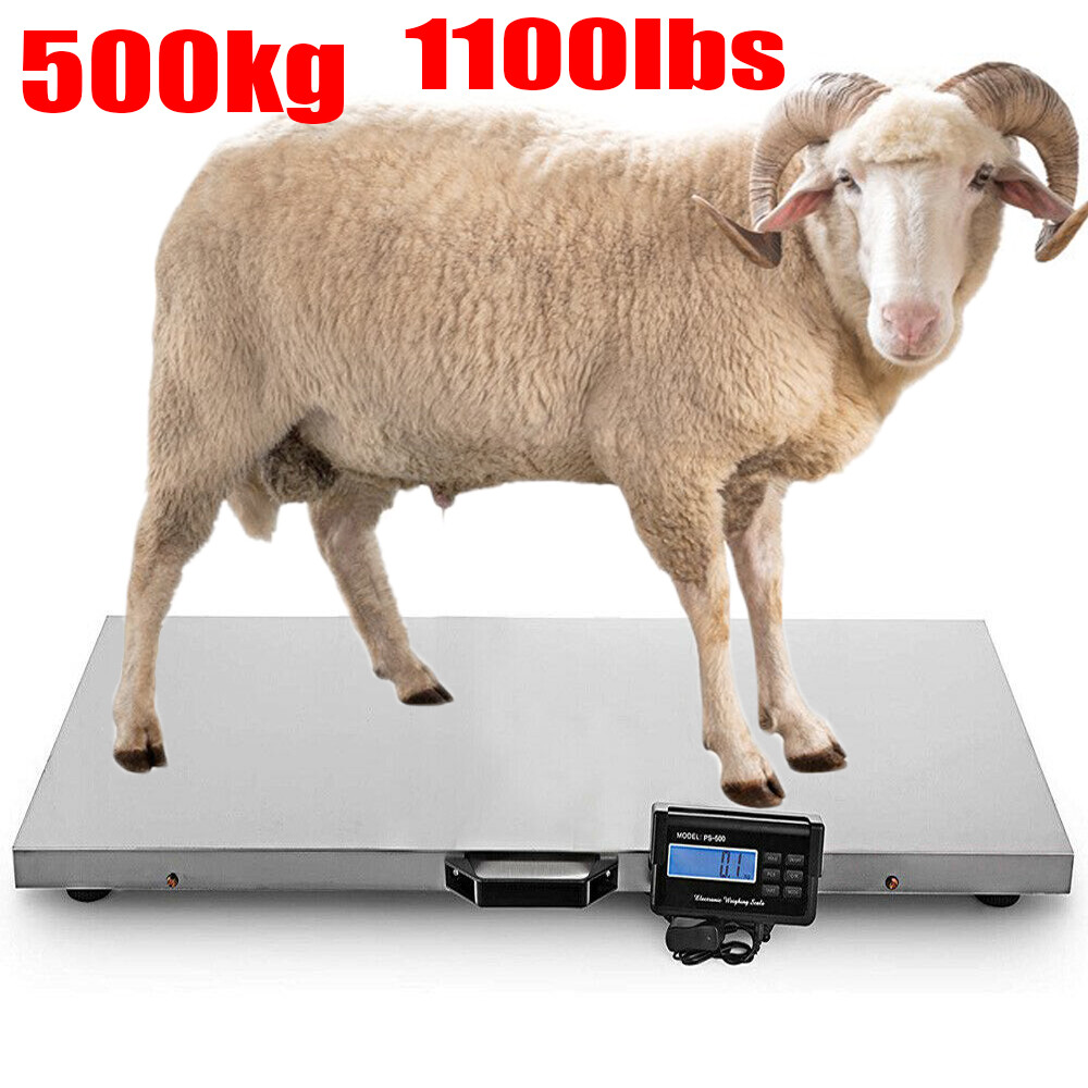 1100 Lbs Heavy Duty Digital Livestock Vet Scale Hog Pet Dog Sheep Goat Scale