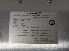 VMR Advanced Digital 76447-044 7×7″ Ceramic Hotplate Stirrer. Pre-owned. Clean