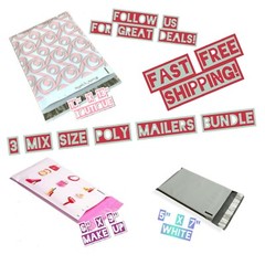 35 Poly Mailers Three Mix Size Variety Pack