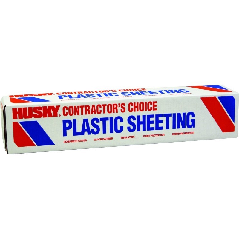 Poly-America CF0212-200C Painter’s Sheeting, 2 mil Thick, 200 ft L, 12 ft W, Cle