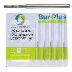 Wave Dental 557 Surgical Length Bur Long 557L Carbide Burs 25mm High Speed SL