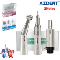 Pieza de Mano Dental Lenta Baja Velocidad Recta/Contra Angulo/ Motor de Aire 2H