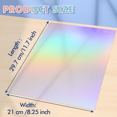 20PK Koala Holographic Clear Self-adhesive Laminting Sheets A4 Sticker Overlay