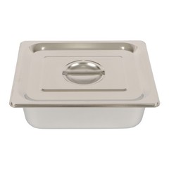8 Pack 1/2 Size Hotel Pans Steam Table Pan 4″ Deep Stainless Steel with Lid
