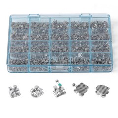 Dental Orthodontic Brackets Metal Roth MBT 022 Hooks 345 MIM Monoblock Brace