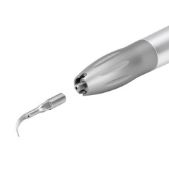 AZDENT Dental Ultrasonic Air Perio Scaler Handpiece 4 Hole with 3 Tips USA