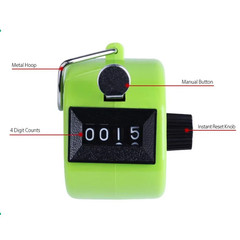 4 Digit Number Counters Plastic Shell Hand Finger Display Manual Counting Tally