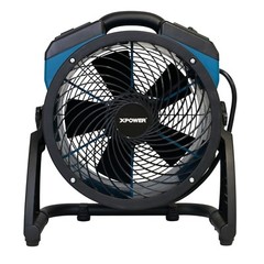 XPOWER P-21AR Compact Industrial Axial Fan, Air Mover with Daisy Chain Outlets