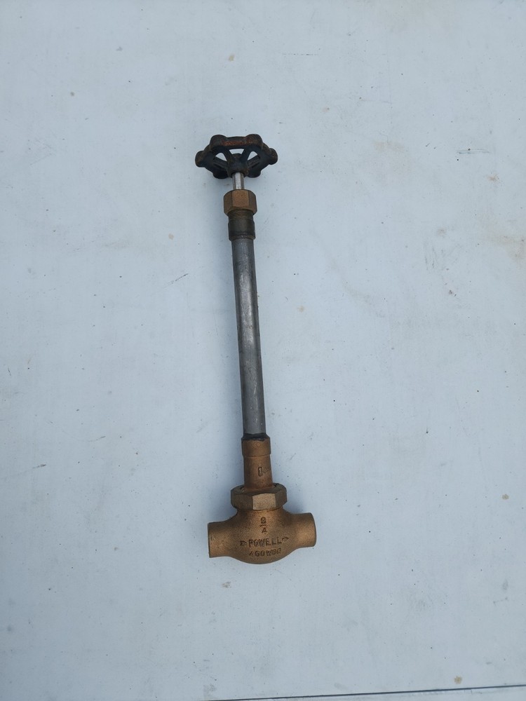 Powell White Star 3/4″ Cryogenic Globe Valve 400 WOG 7″ Extended Stem Brass NOS